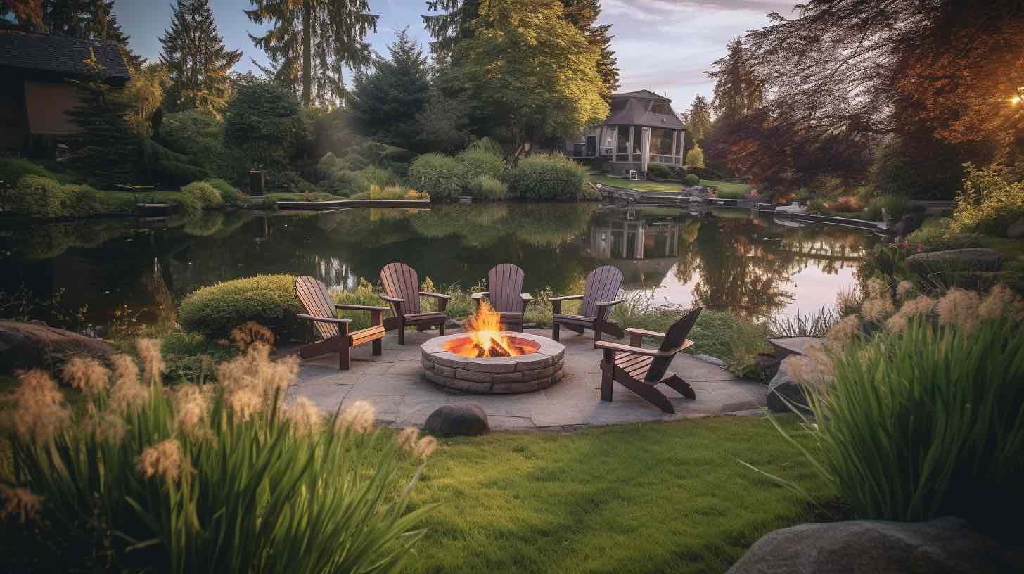 5 Big Backyard Fire Pits for Your Luxury Lake House