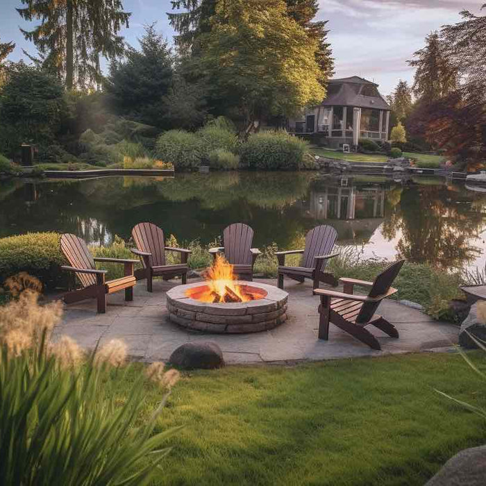 5 Big Backyard Fire Pits for Your Luxury Lake House