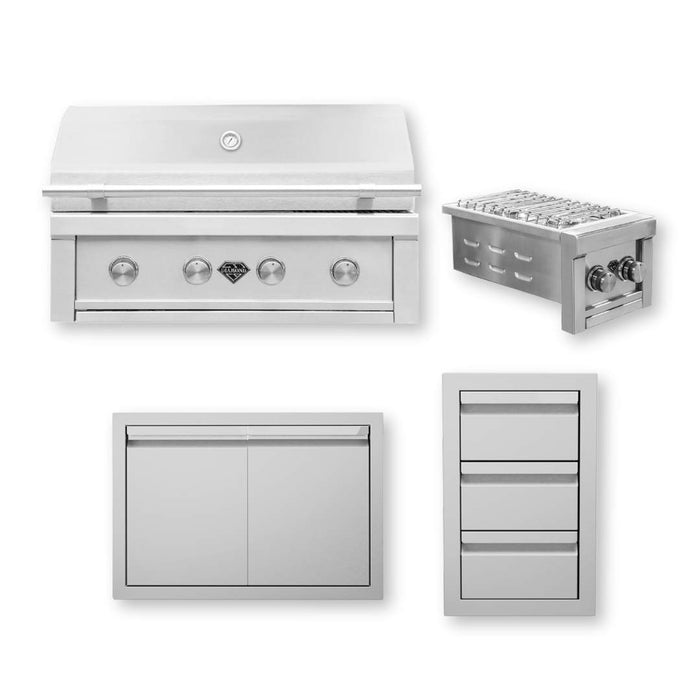 Diamond Grills Signature Collection 2 BBQ Island Kit