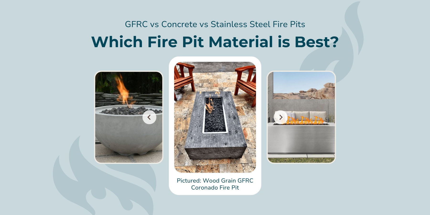 GFRC vs Concrete vs Stainless Steel Fire Pits: Only 1 Winner