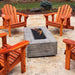 The Outdoor Plus Coronado Woodgrain GFRC fire pit family backyard gathering