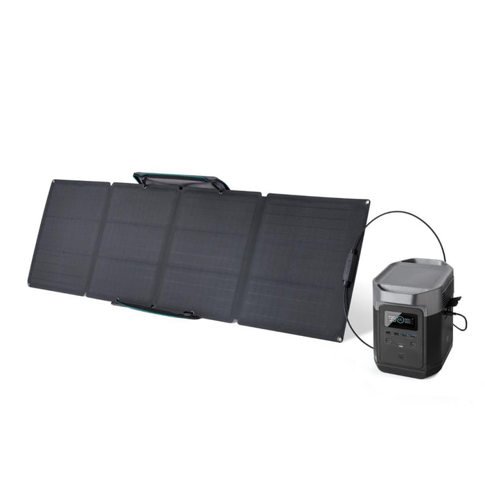 EcoFlow Delta portable power station with 110w portable foldable solar panel