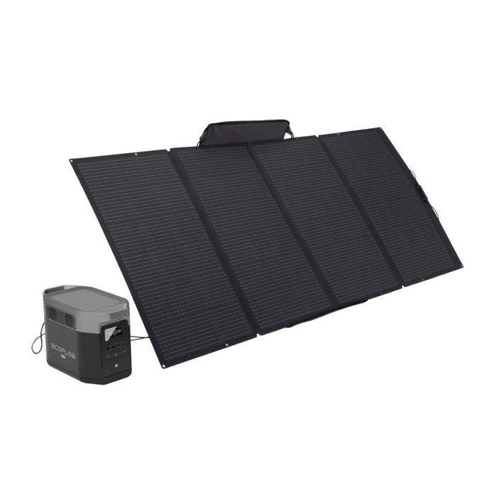 EcoFlow Delta Max 2000 with foldable 400w solar panel