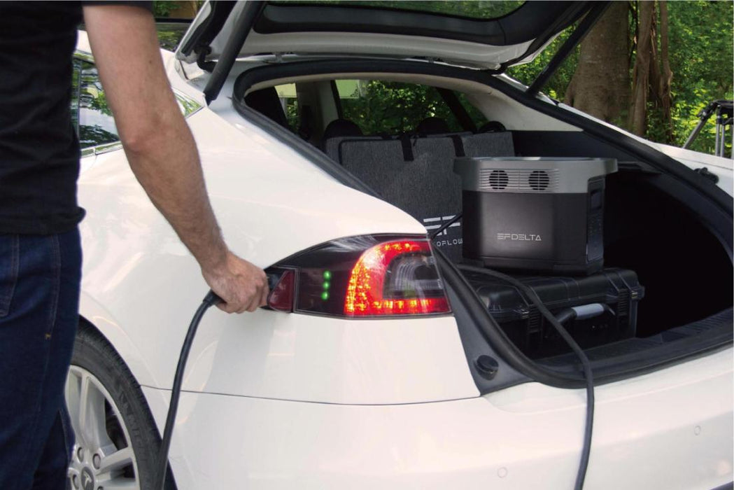 EcoFlow Delta portable power station charge ev on the go