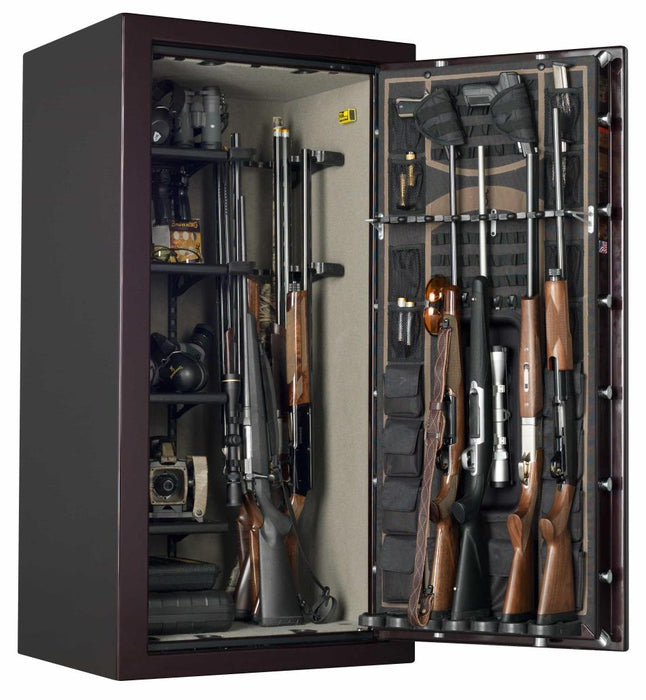 Browning Medallion 33 gun safe open and stocked