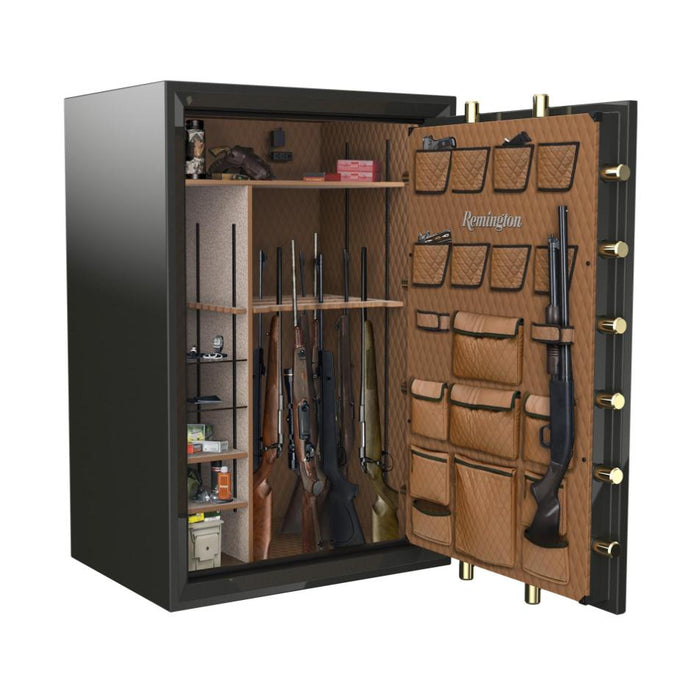 Remington STS Gun Safe 60 gun capacity fully stocked organized shelves