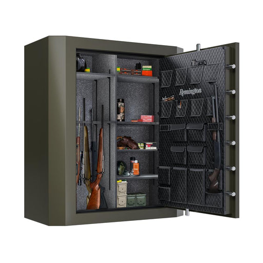 Remington Big Green Safe 80 Gun capacity open and stocked