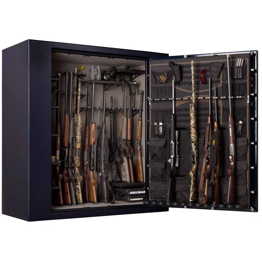 browning 65 gun safe open and stocked