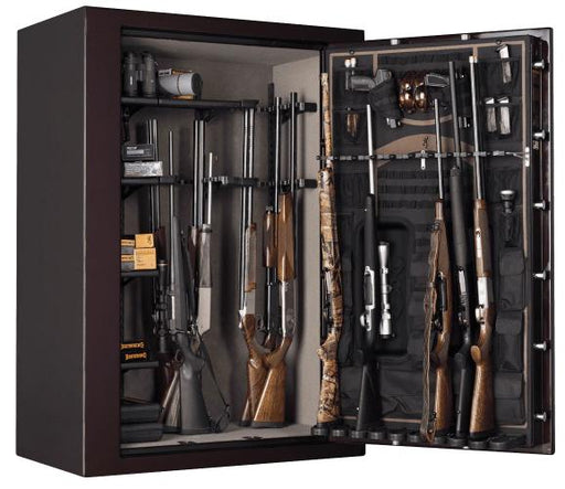 Browning Silver 49 gun safe open and stocked