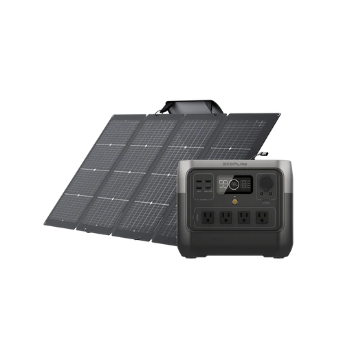 ecoflow river 2 pro portable power station with 220w solar panel