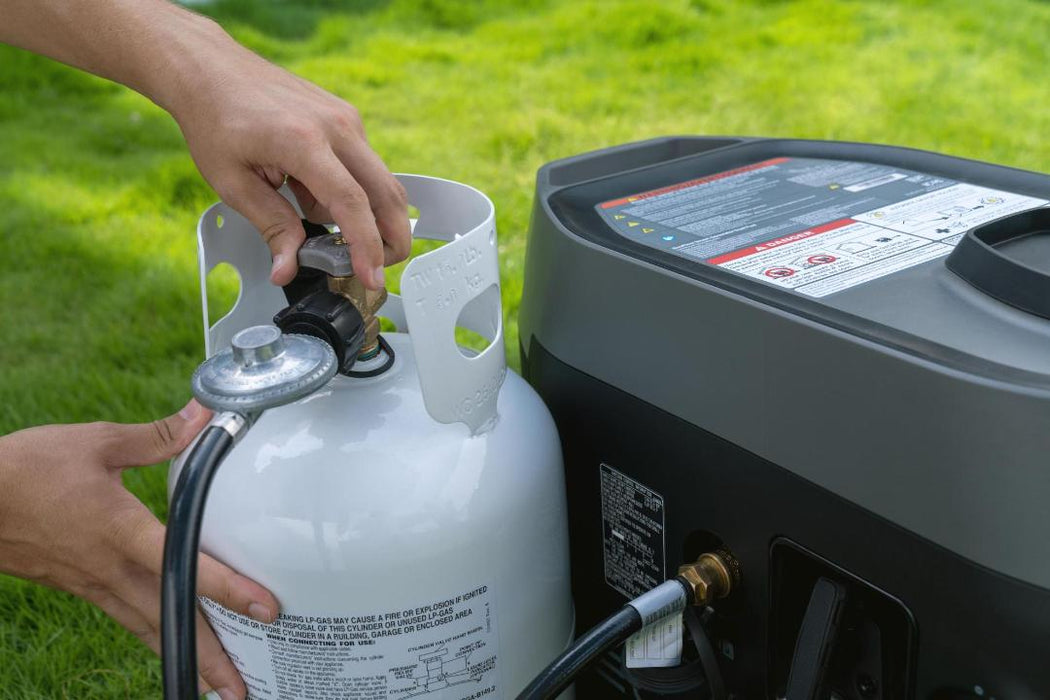 EcoFlow dual fuel smart generator powered with propane LPG